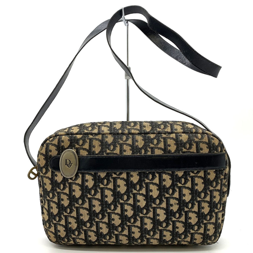 Christian Dior Trotter Shoulder Bag, Vintage Canvas, Brown, Women's PRE-OWNED