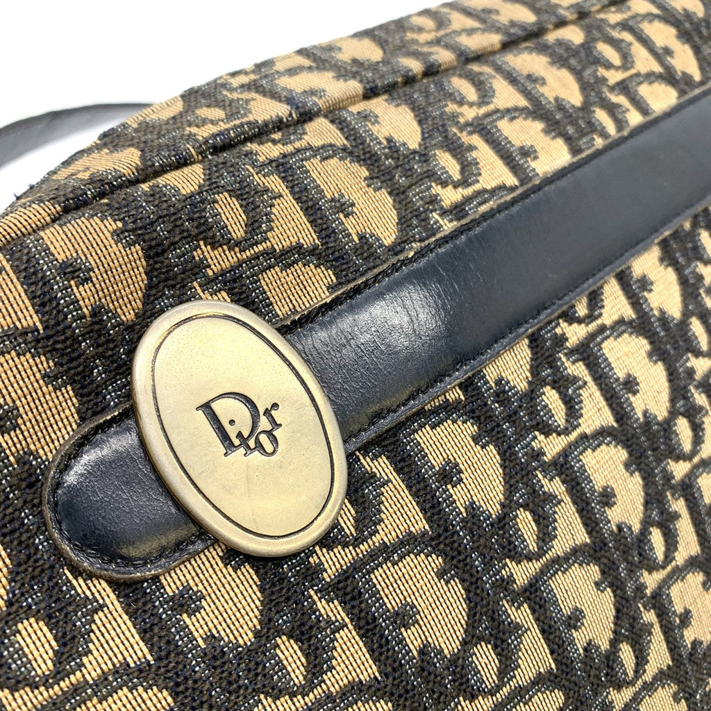Christian Dior Trotter Shoulder Bag, Vintage Canvas, Brown, Women's PRE-OWNED
