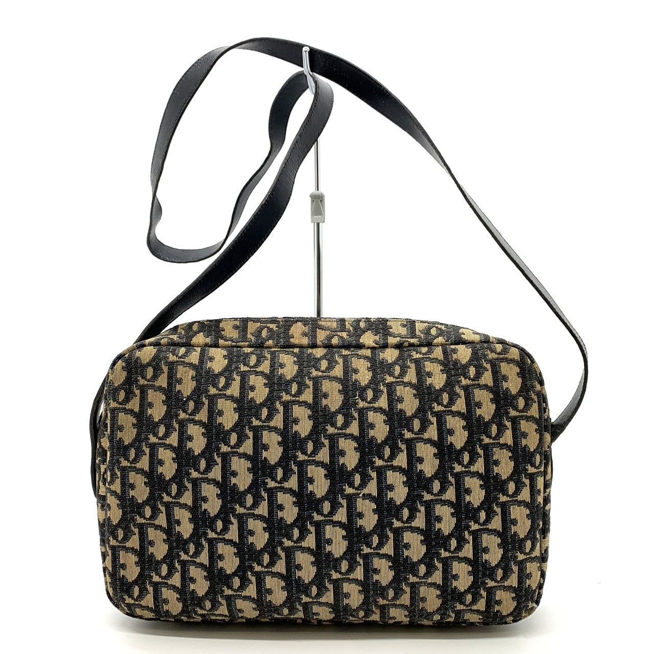 Christian Dior Trotter Shoulder Bag, Vintage Canvas, Brown, Women's PRE-OWNED