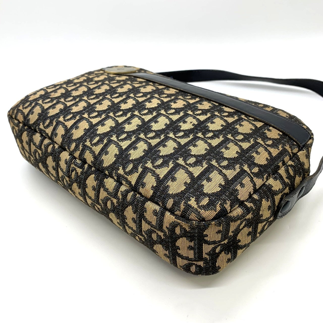 Christian Dior Trotter Shoulder Bag, Vintage Canvas, Brown, Women's PRE-OWNED