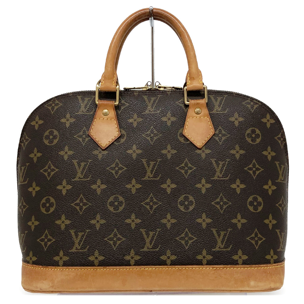 Louis Vuitton M51130 Alma Handbag Monogram PVC/Leather Brown Pre-owned