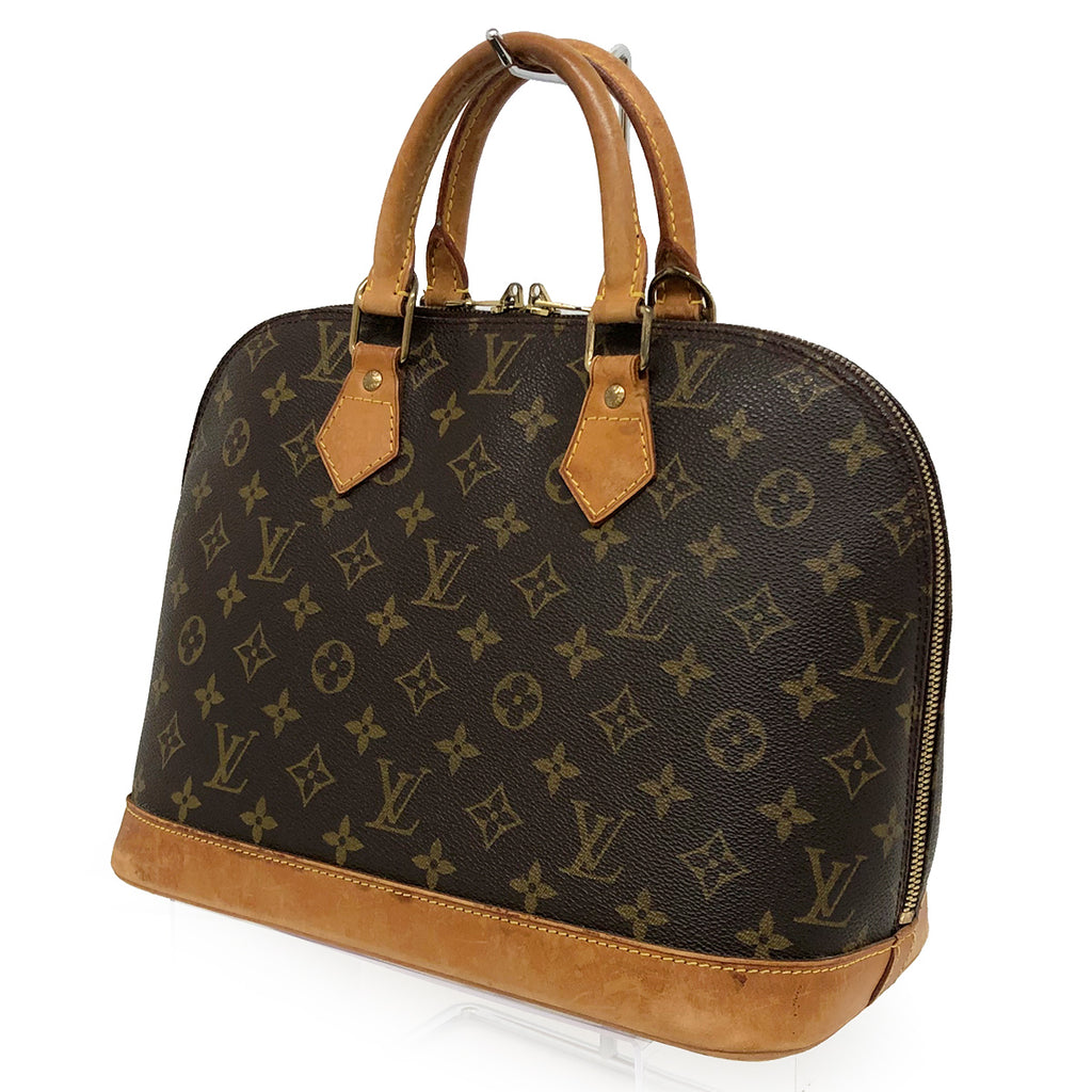 Louis Vuitton M51130 Alma Handbag Monogram PVC/Leather Brown Pre-owned