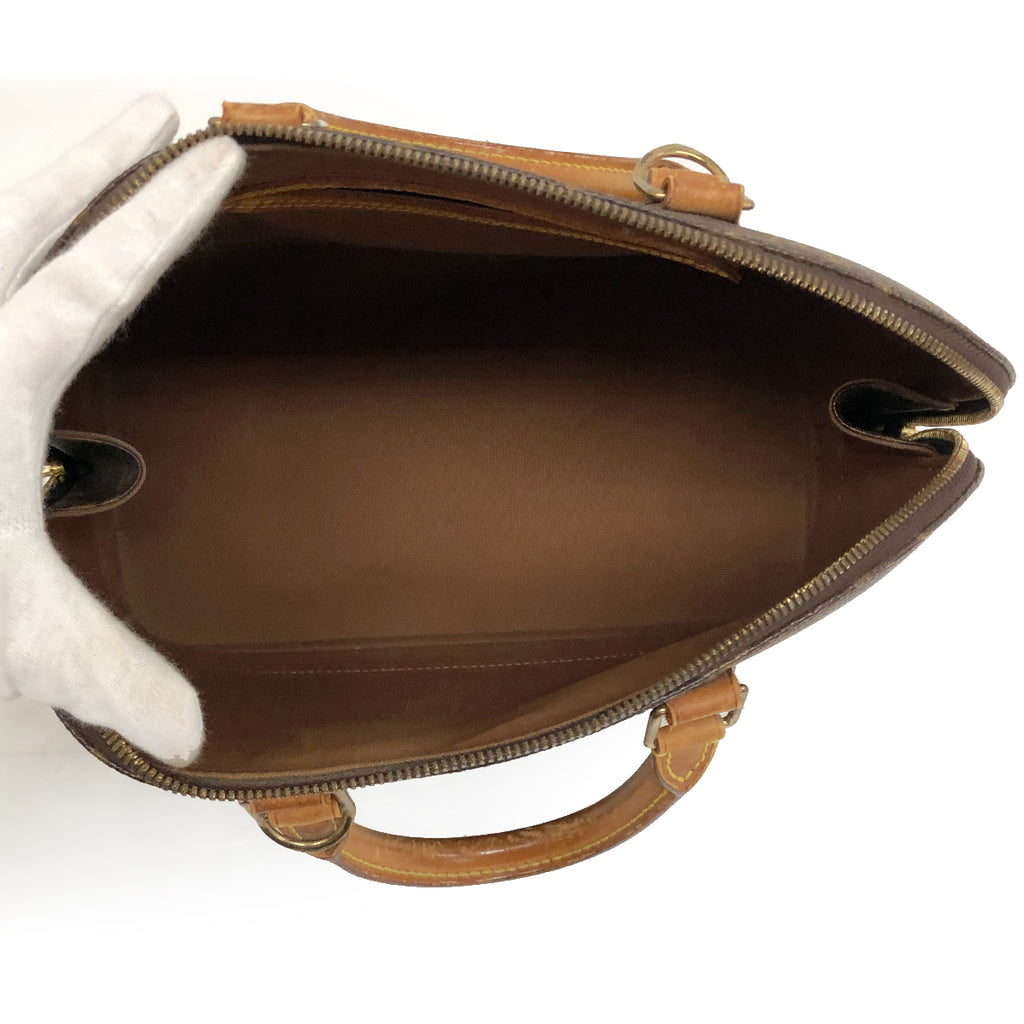Louis Vuitton M51130 Alma Handbag Monogram PVC/Leather Brown Pre-owned