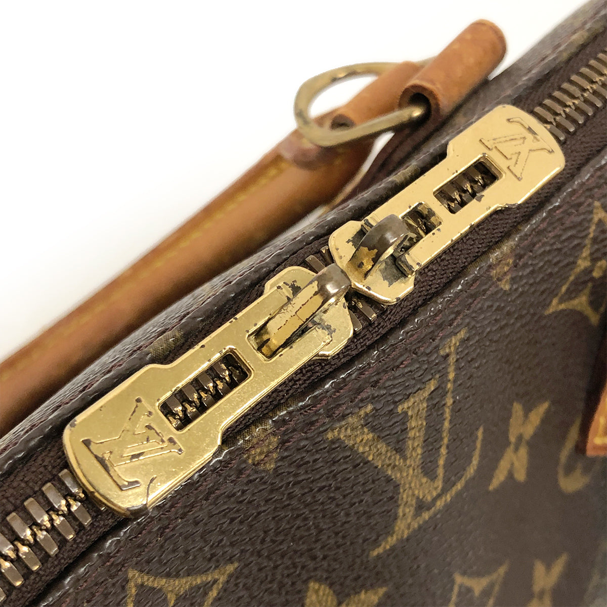 Louis Vuitton M51130 Alma Handbag Monogram PVC/Leather Brown Pre-owned