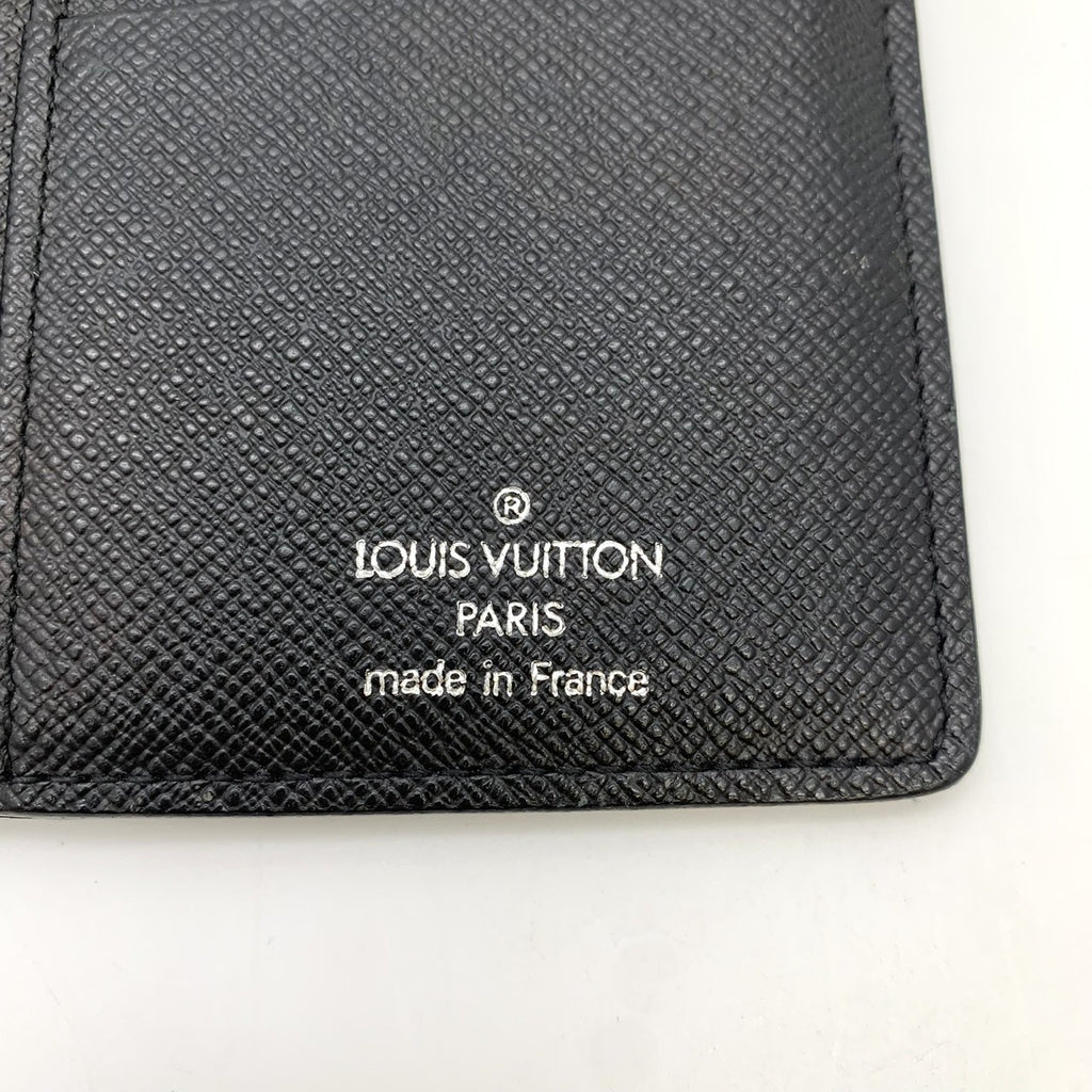 Louis Vuitton M62665 Portefeuille Brazza Long Wallet Damier Canvas Black Pre-owned