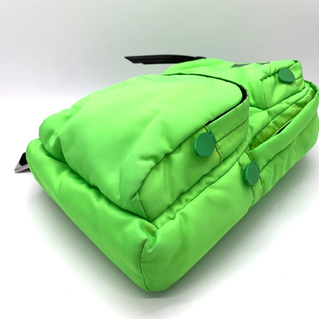 Prada Body Bag Nylon Fluorescent Green Pre-owned