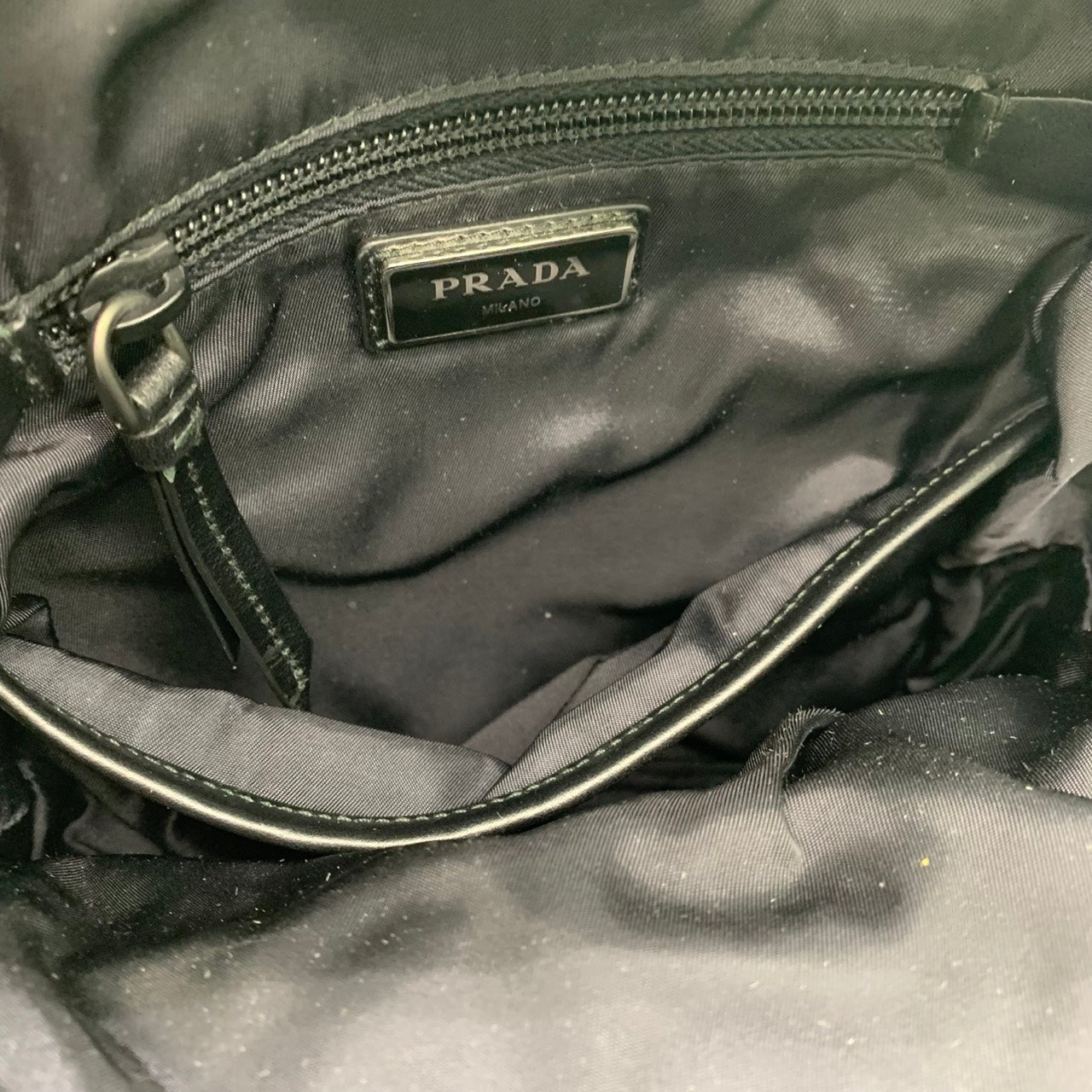 Prada Body Bag Nylon Fluorescent Green Pre-owned