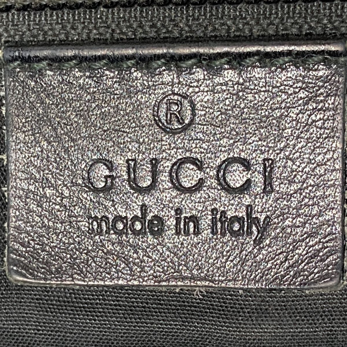 Gucci 201732 GG Imprime Shoulder Bag Black Pre-owned