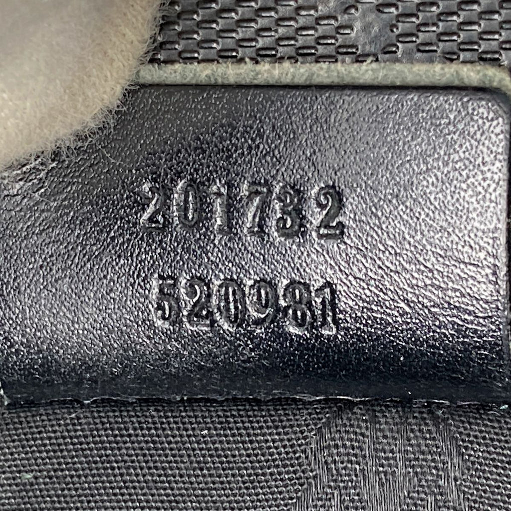 Gucci 201732 GG Imprime Shoulder Bag Black Pre-owned
