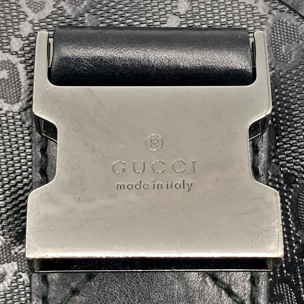 Gucci 201732 GG Imprime Shoulder Bag Black Pre-owned