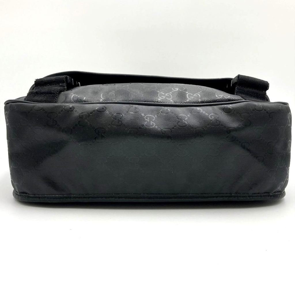 Gucci 201732 GG Imprime Shoulder Bag Black Pre-owned
