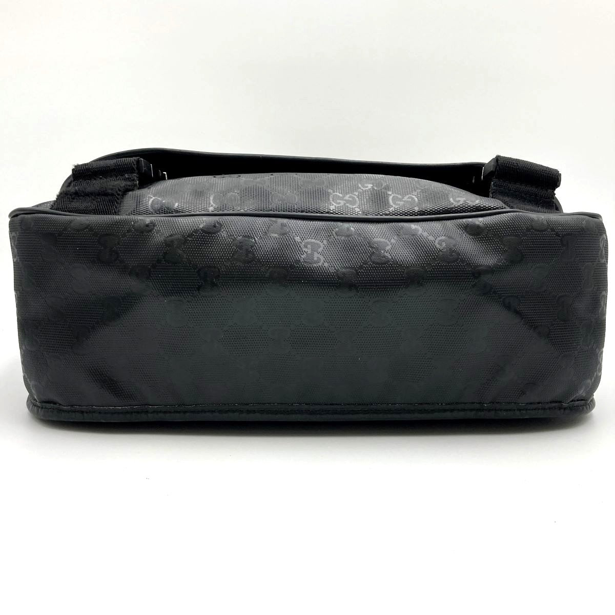 Gucci 201732 GG Imprime Shoulder Bag Black Pre-owned