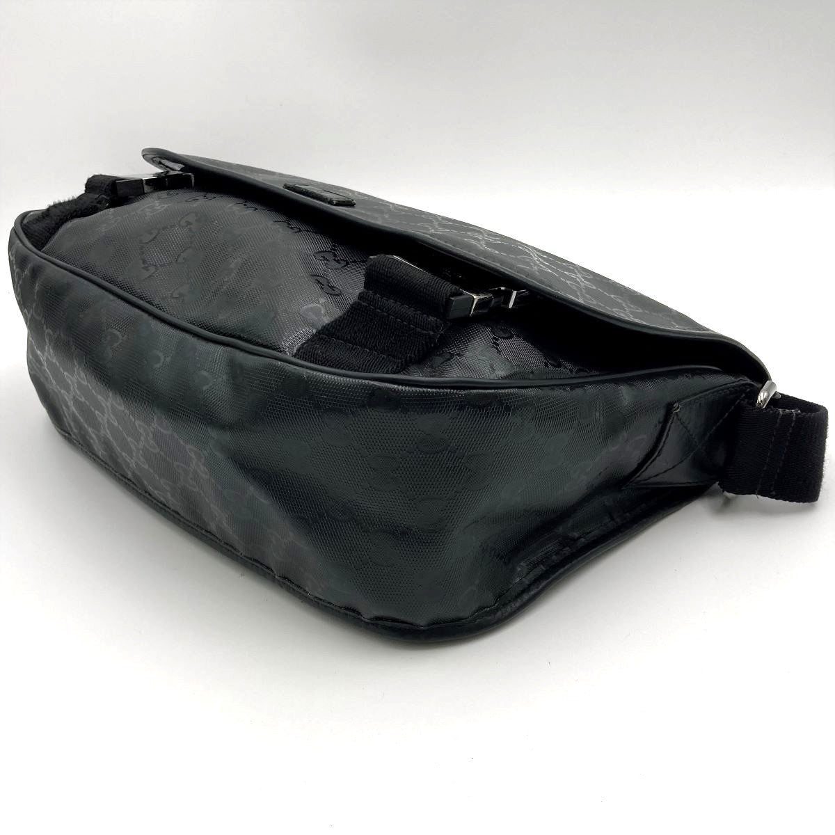 Gucci 201732 GG Imprime Shoulder Bag Black Pre-owned