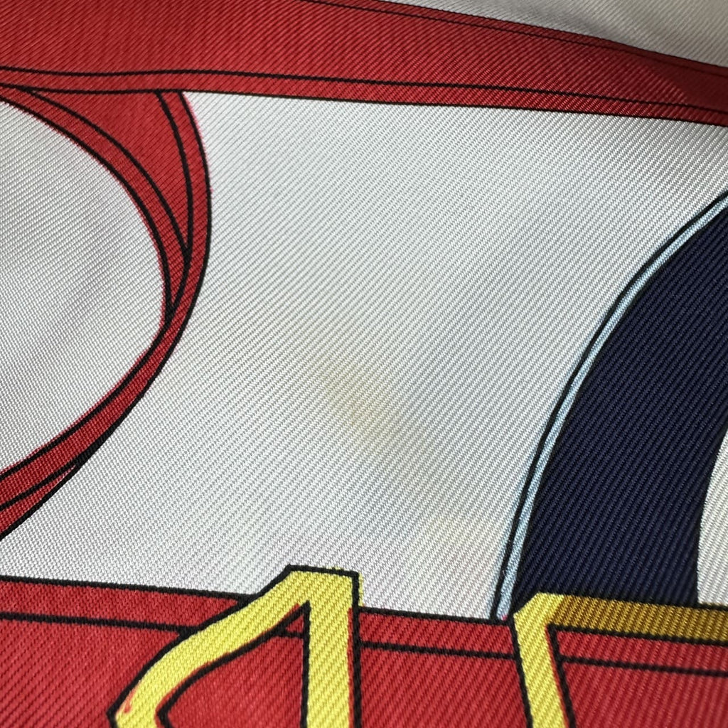 Hermès Carré 90 Éperon d'Or Scarf Silk Navy Pre-owned