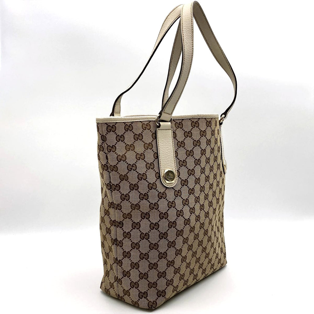 Gucci 153009 Shoulder Bag/Tote Bag GG Canvas Brown Pre-owned