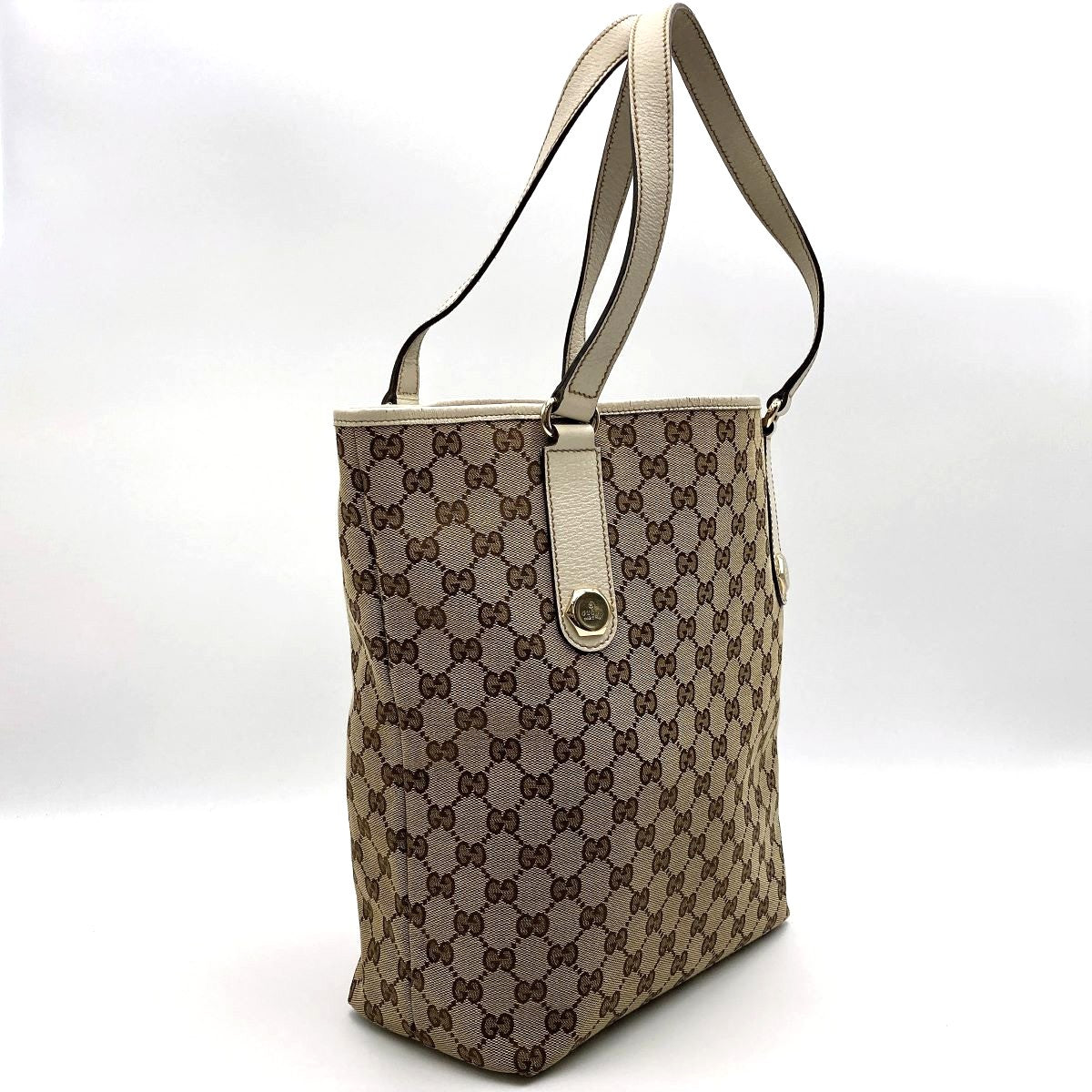Gucci 153009 Shoulder Bag/Tote Bag GG Canvas Brown Pre-owned