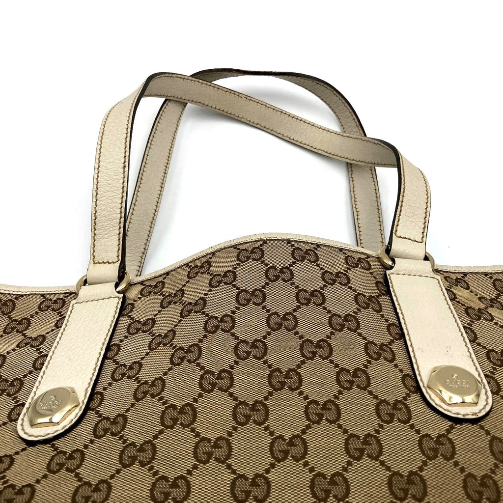 Gucci 153009 Shoulder Bag/Tote Bag GG Canvas Brown Pre-owned