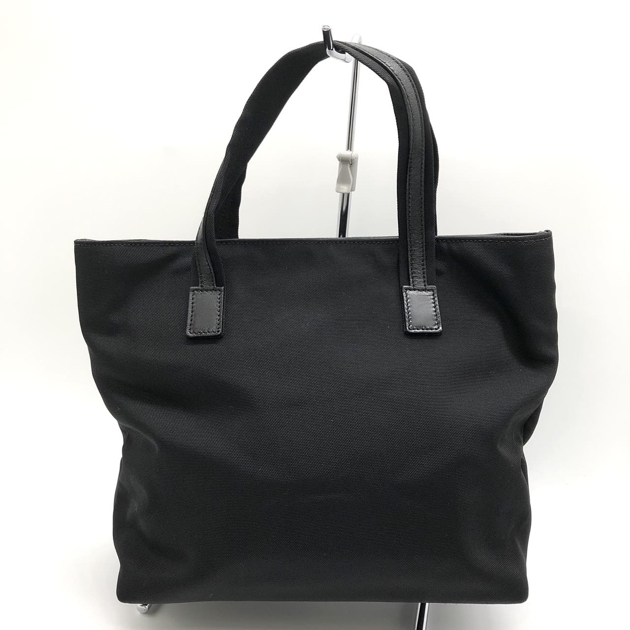 GUCCI 002 1080 Handbag, Nylon Leather, Black, Women's/Men's, Vintage Fashion Brand, PRE-OWNED, Gift