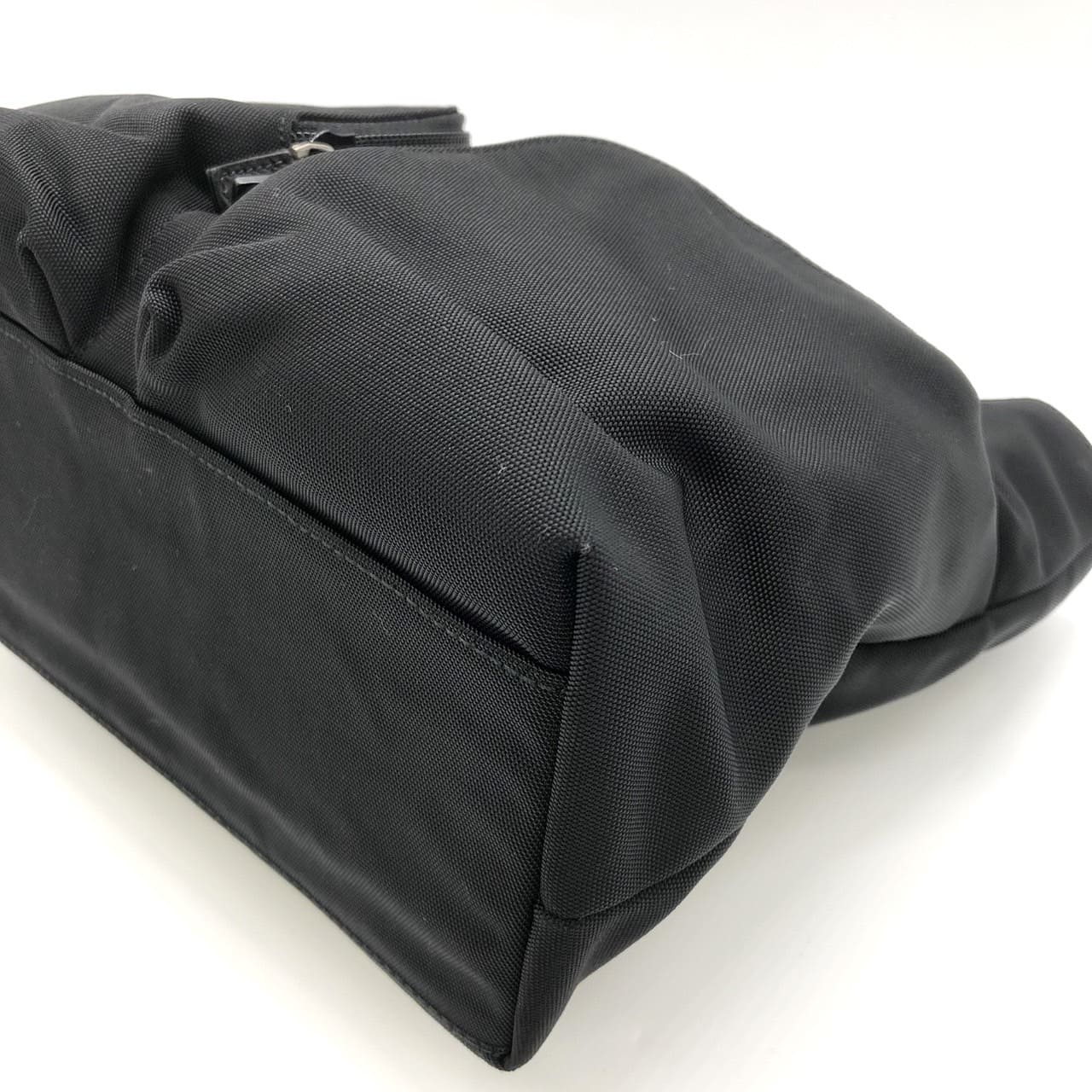 GUCCI 002 1080 Handbag, Nylon Leather, Black, Women's/Men's, Vintage Fashion Brand, PRE-OWNED, Gift