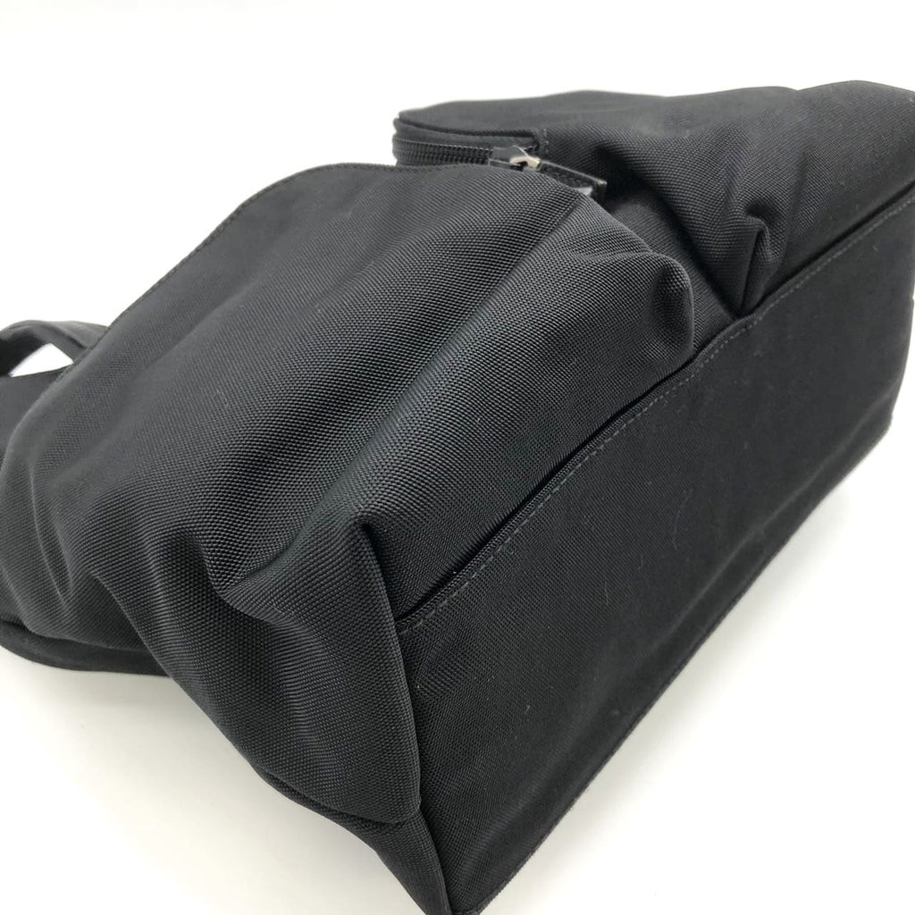 GUCCI 002 1080 Handbag, Nylon Leather, Black, Women's/Men's, Vintage Fashion Brand, PRE-OWNED, Gift