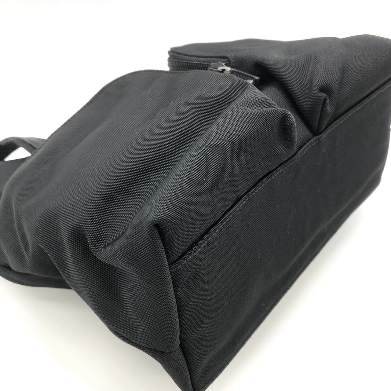 GUCCI 002 1080 Handbag, Nylon Leather, Black, Women's/Men's, Vintage Fashion Brand, PRE-OWNED, Gift