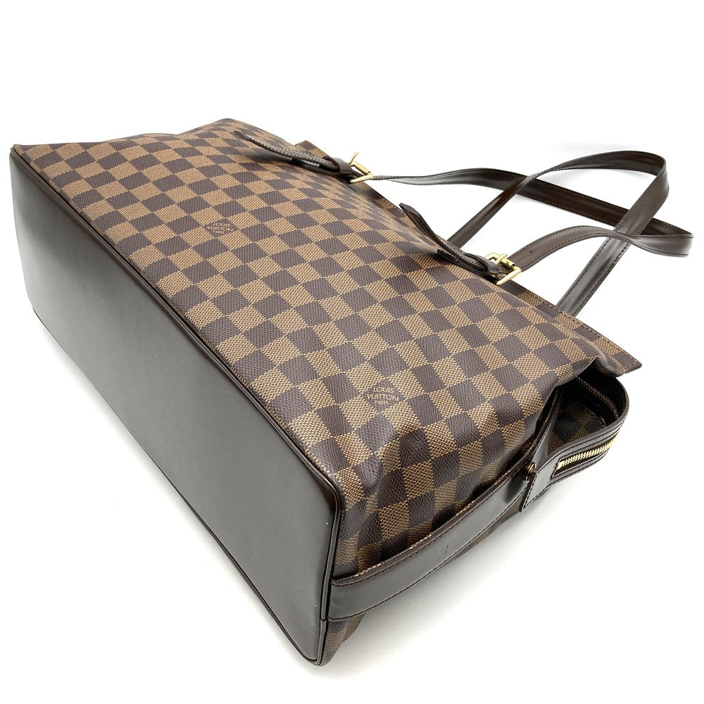 Louis Vuitton N51119 Chelsea Shoulder Bag/Tote Bag Damier Ebene Canvas Brown Pre-owned
