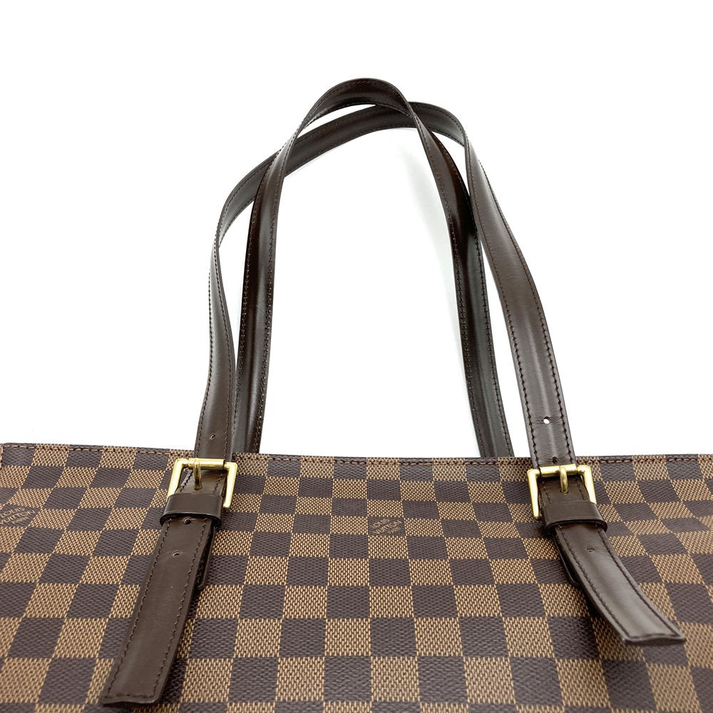 Louis Vuitton N51119 Chelsea Shoulder Bag/Tote Bag Damier Ebene Canvas Brown Pre-owned
