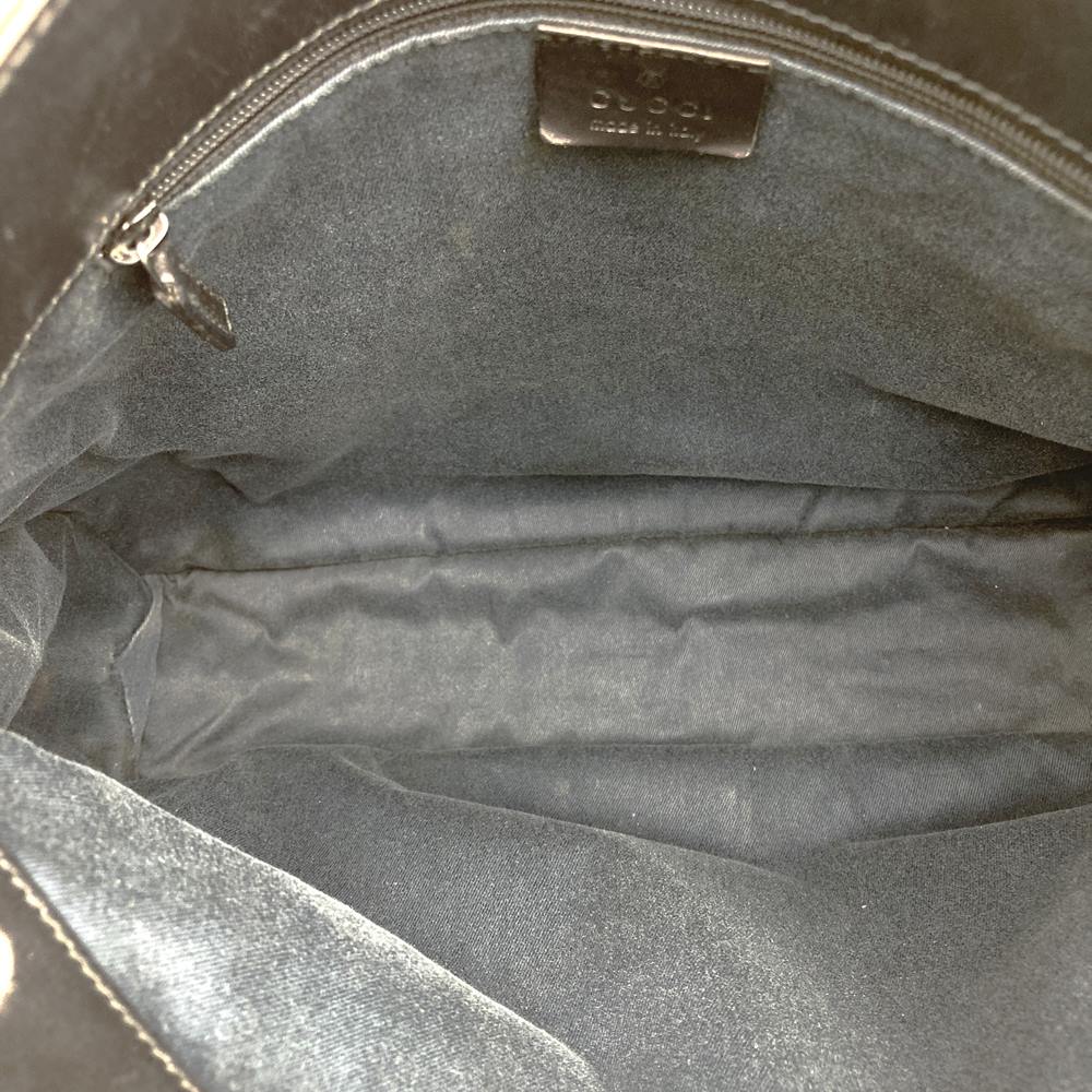 GUCCI 90656 Shoulder Bag, Denim/Leather, Black, Men's & Women's PRE-OWNED