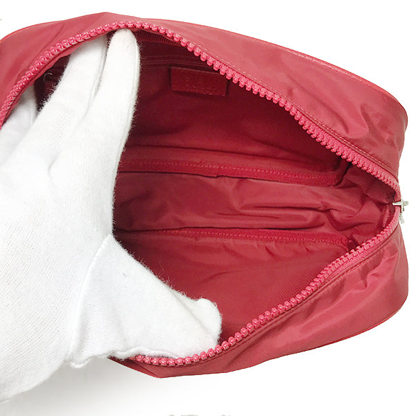 Gucci 510338 Second Bag/Pouch Nylon/Leather Red Pre-owned