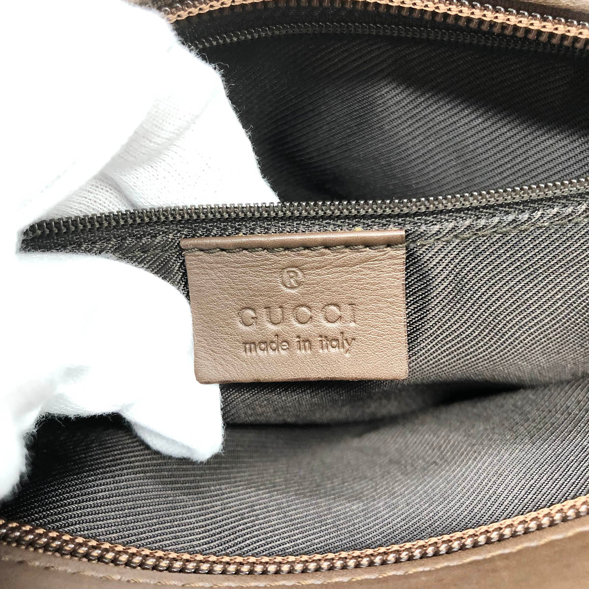 Gucci 002 1119 Handbag GG Canvas Brown Pre-owned