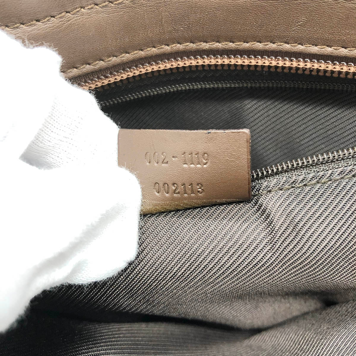 Gucci 002 1119 Handbag GG Canvas Brown Pre-owned