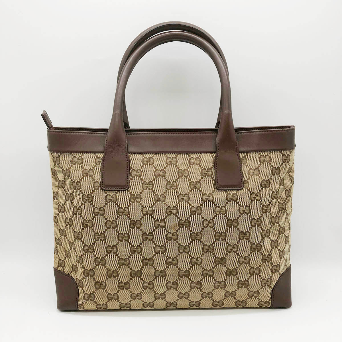 Gucci 002 1119 Handbag GG Canvas Brown Pre-owned