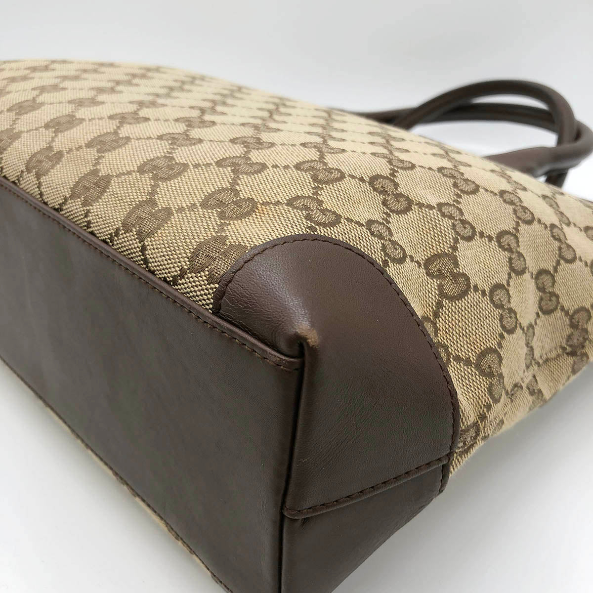 Gucci 002 1119 Handbag GG Canvas Brown Pre-owned