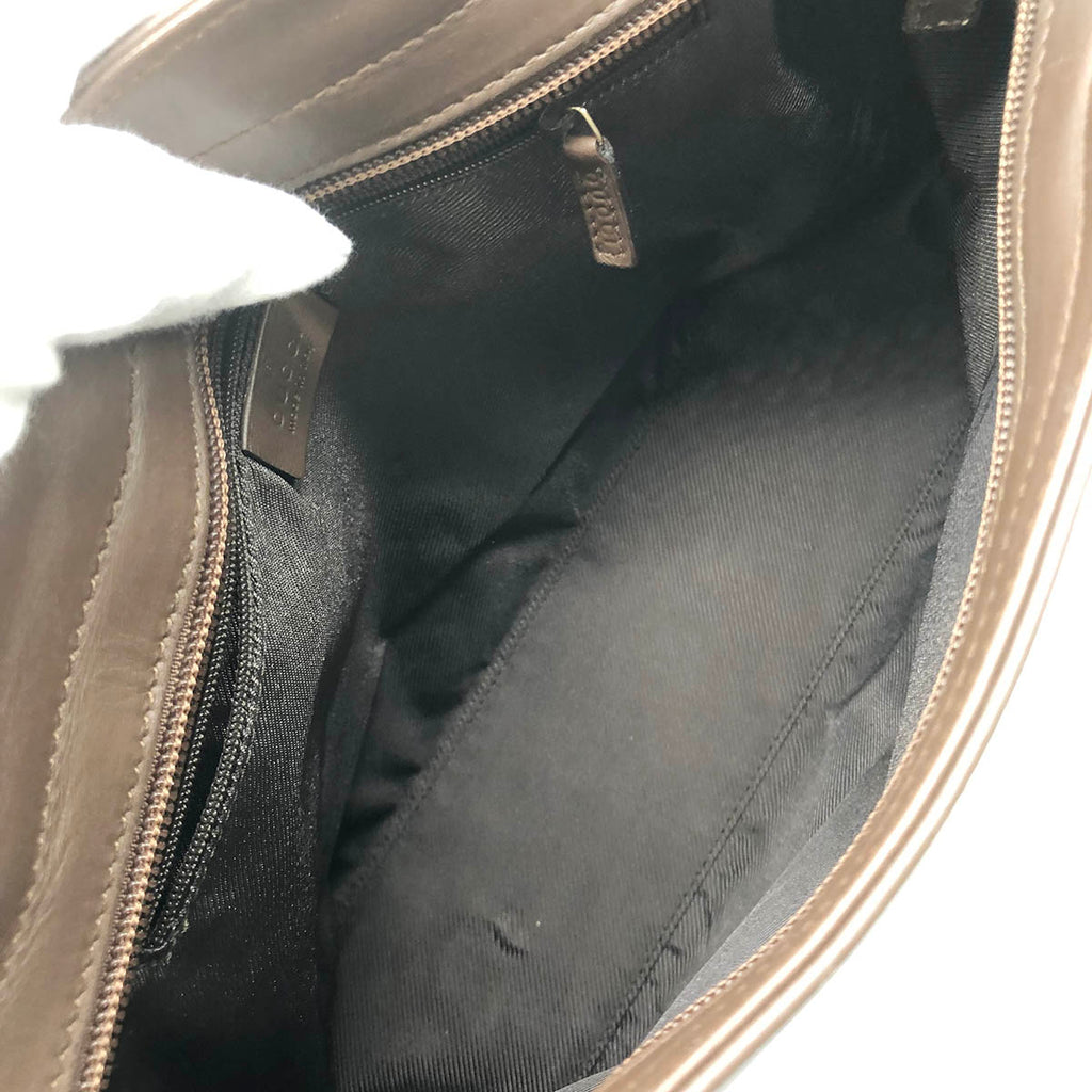 Gucci 002 1119 Handbag GG Canvas Brown Pre-owned