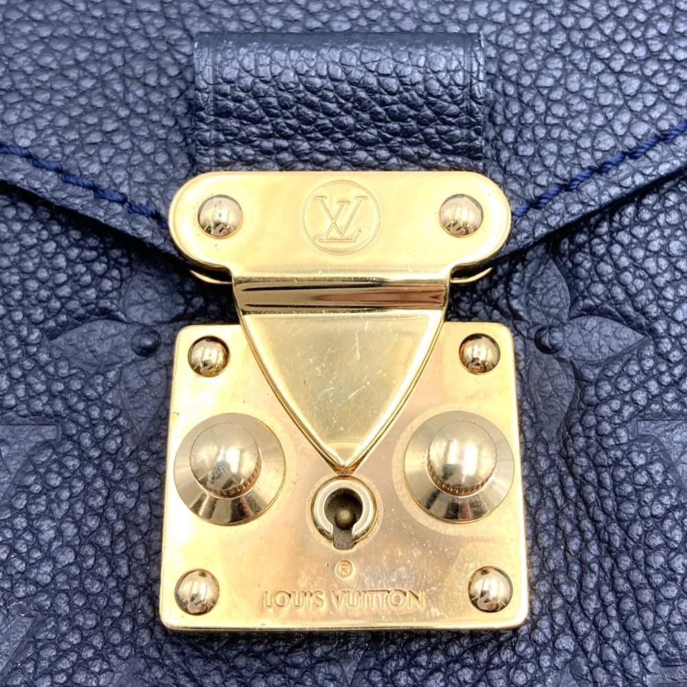 LOUIS VUITTON M40808 Empreinte Metis Handbag Black Monogram Empreinte Used PRE-OWNED