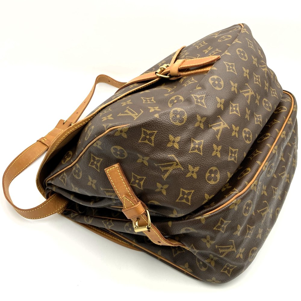 Louis Vuitton M42256 Saumur 30 Shoulder Bag Monogram Canvas/Leather Brown Pre-owned