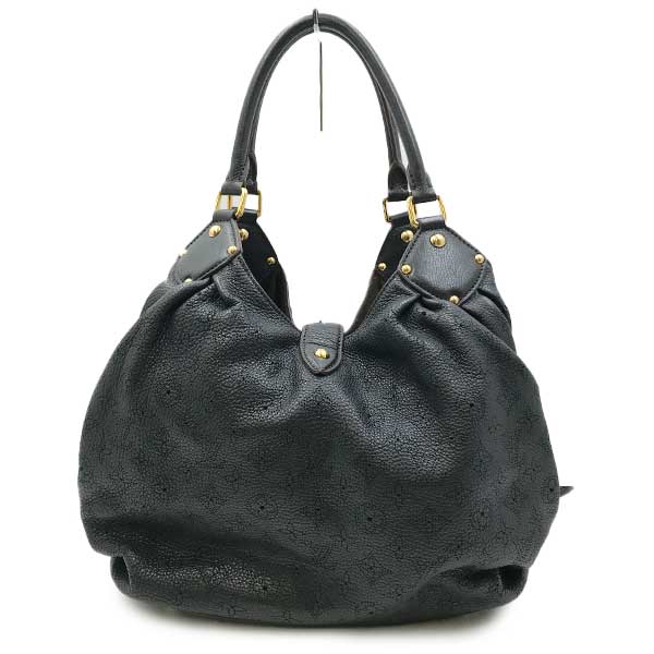 Louis Vuitton M95547 Mahina XL Shoulder Bag Monogram Mahina Black Pre-owned