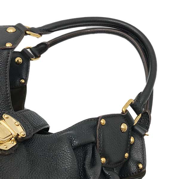 Louis Vuitton M95547 Mahina XL Shoulder Bag Monogram Mahina Black Pre-owned