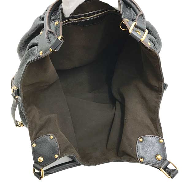 Louis Vuitton M95547 Mahina XL Shoulder Bag Monogram Mahina Black Pre-owned
