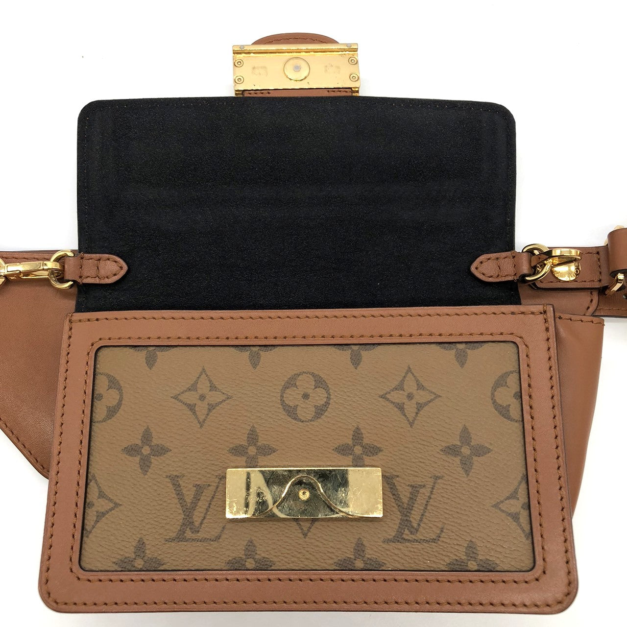 Louis Vuitton M44586 Bum Bag Monogram Reverse Brown Pre-owned