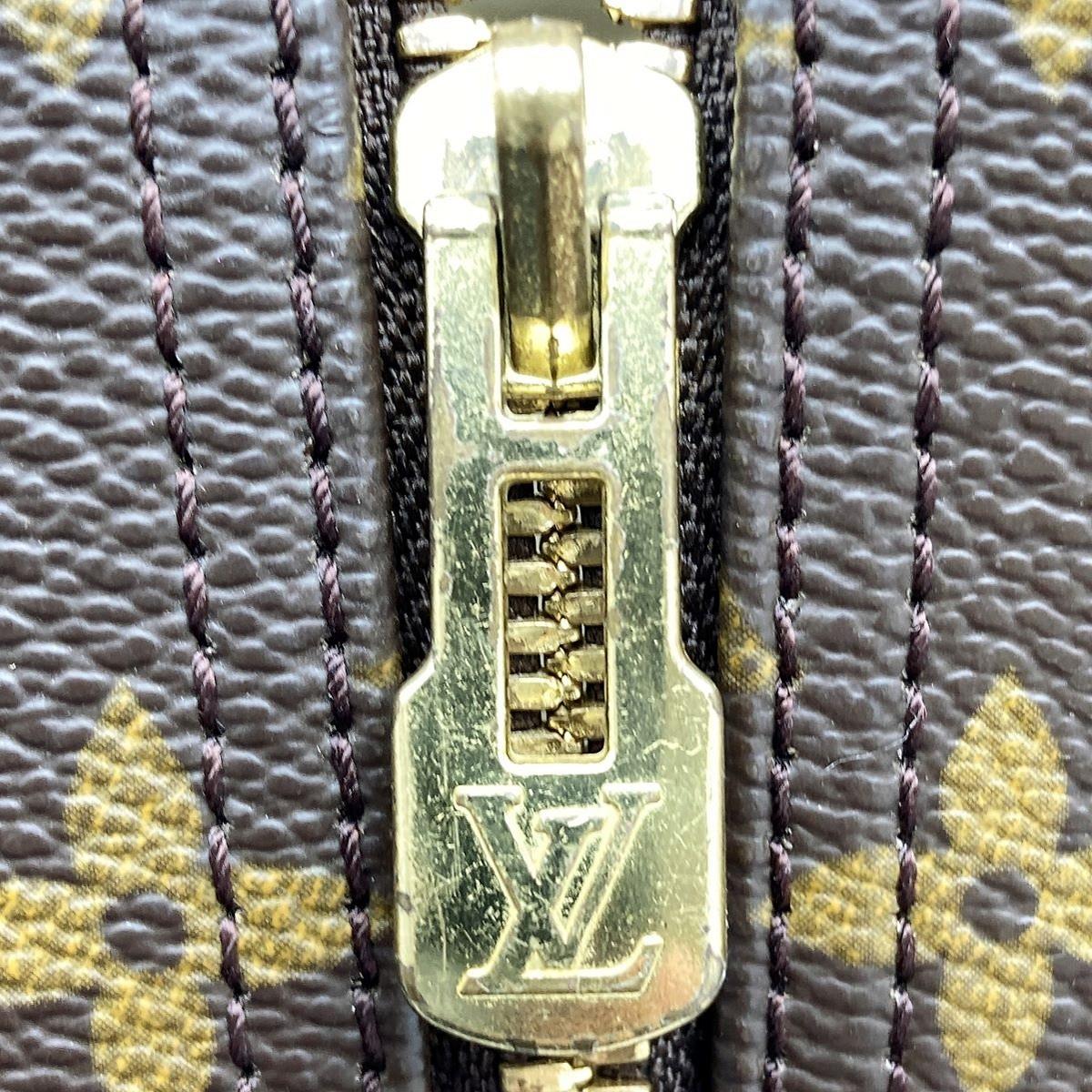 Louis Vuitton M47270 Deauville Bowling Vanity Handbag Monogram Brown Pre-owned