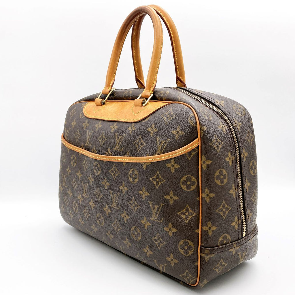Louis Vuitton M47270 Deauville Bowling Vanity Handbag Monogram Brown Pre-owned