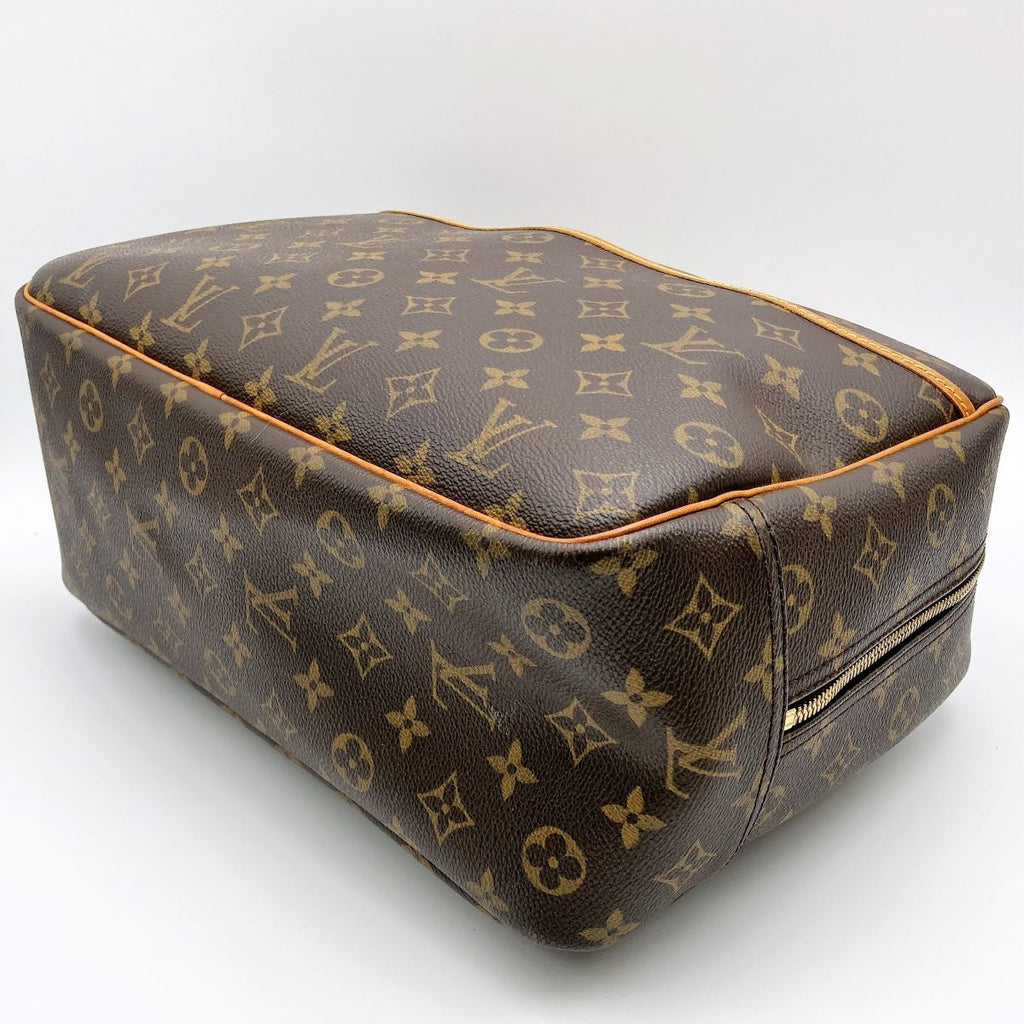 Louis Vuitton M47270 Deauville Bowling Vanity Handbag Monogram Brown Pre-owned
