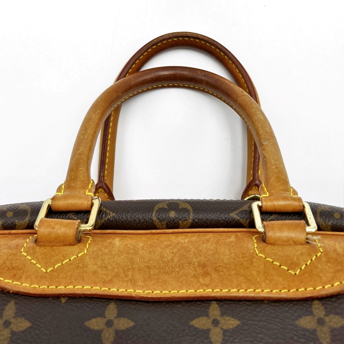 Louis Vuitton M47270 Deauville Bowling Vanity Handbag Monogram Brown Pre-owned