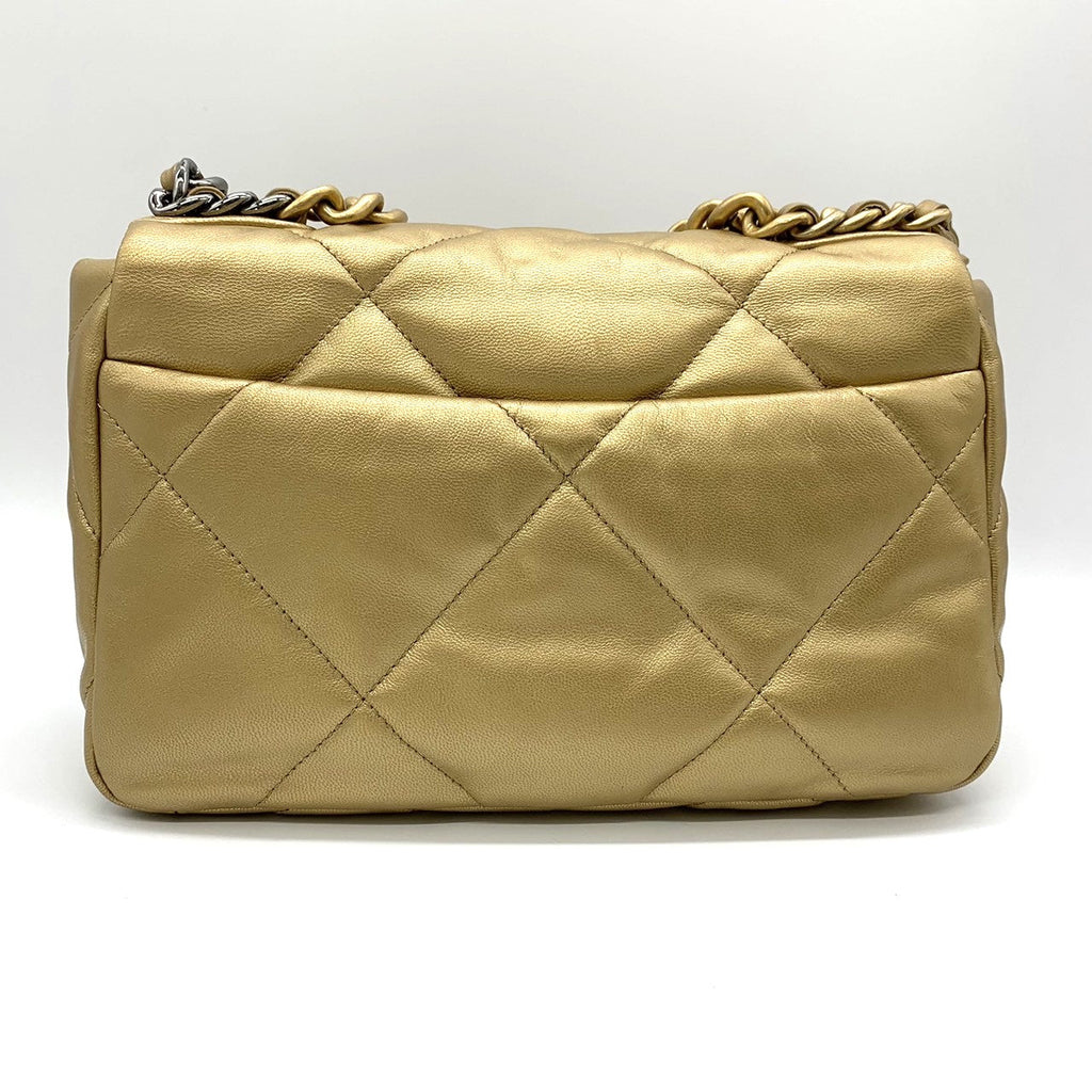 Chanel 19 Medium Matelassé Chain 2-Way Shoulder Bag Pre-owned