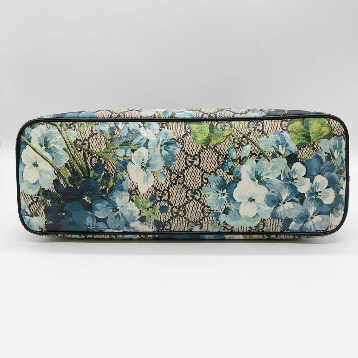 Gucci 429019 GG Blooms 2-Way Handbag/Shoulder Bag Brown/Blue Pre-owned