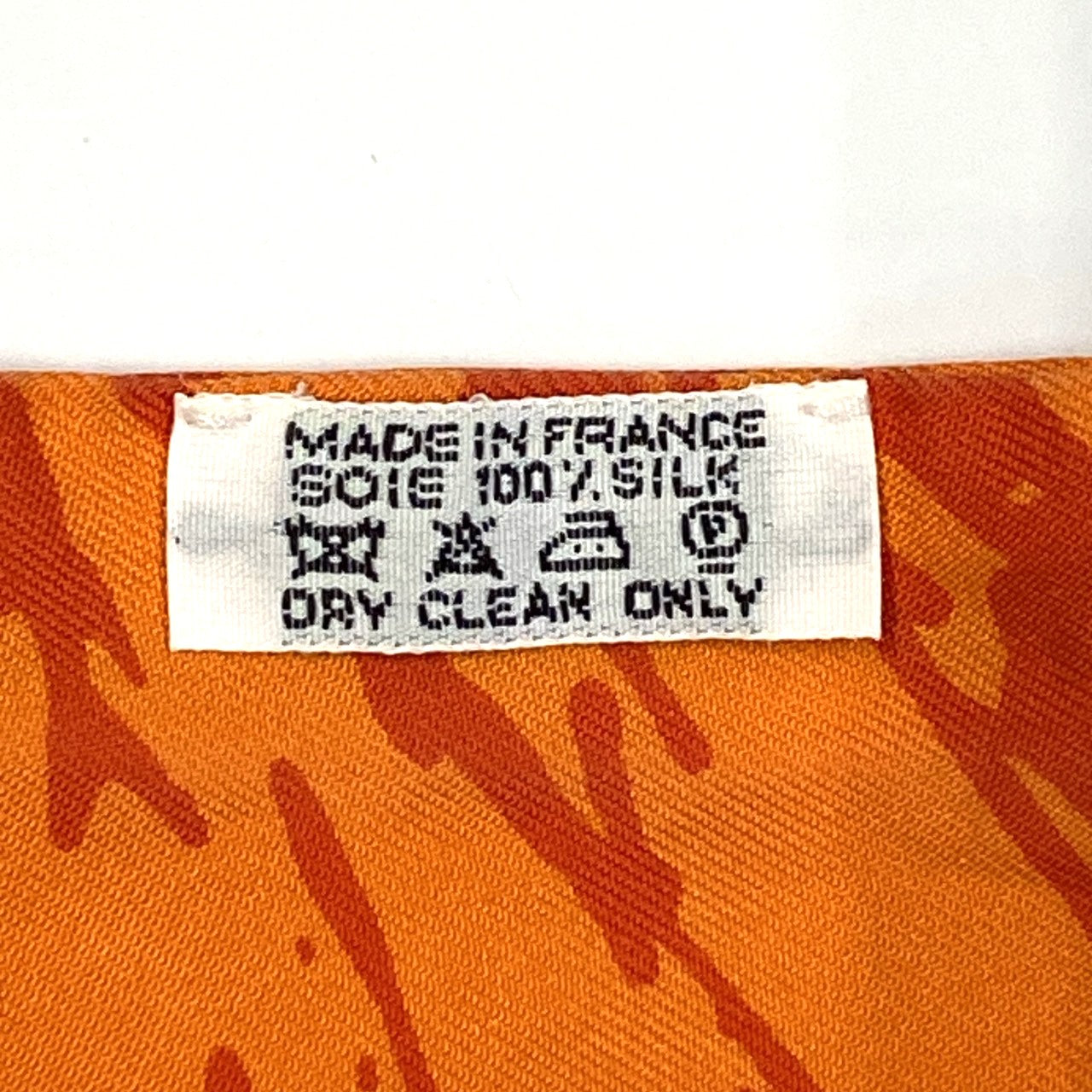 Hermès Twilly Bolduc Scarf Silk Orange Pre-owned