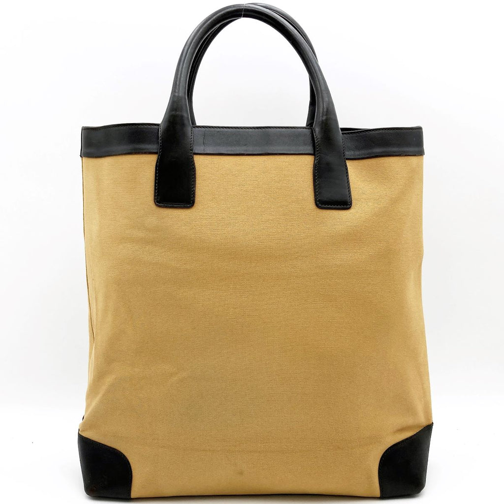 Gucci 002 1121 Sherry Line Tote Bag Canvas/Leather Brown Pre-owned