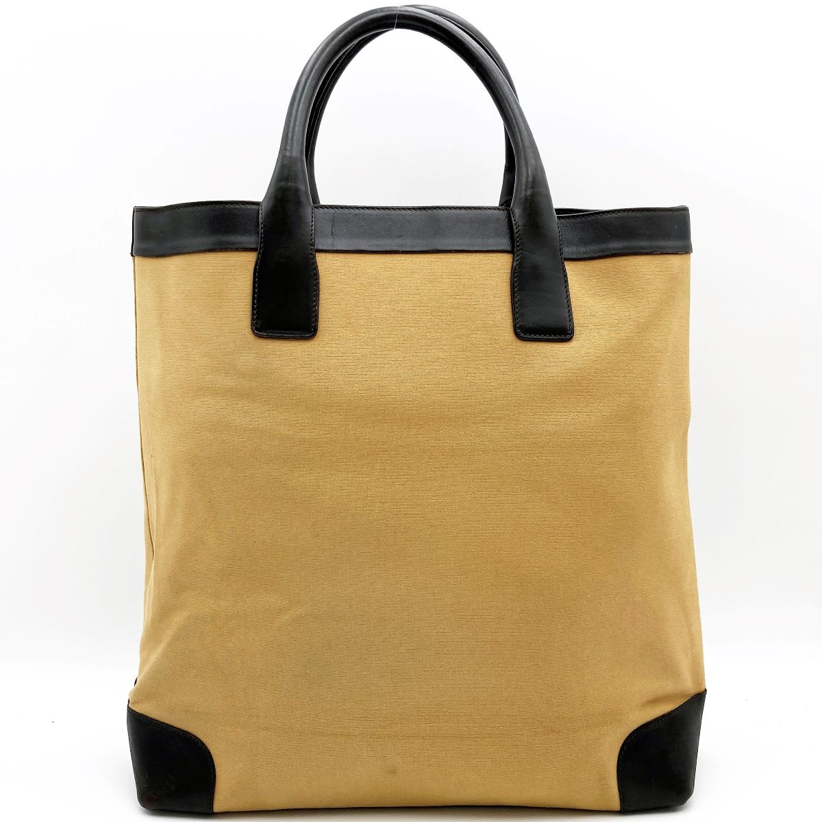 Gucci 002 1121 Sherry Line Tote Bag Canvas/Leather Brown Pre-owned