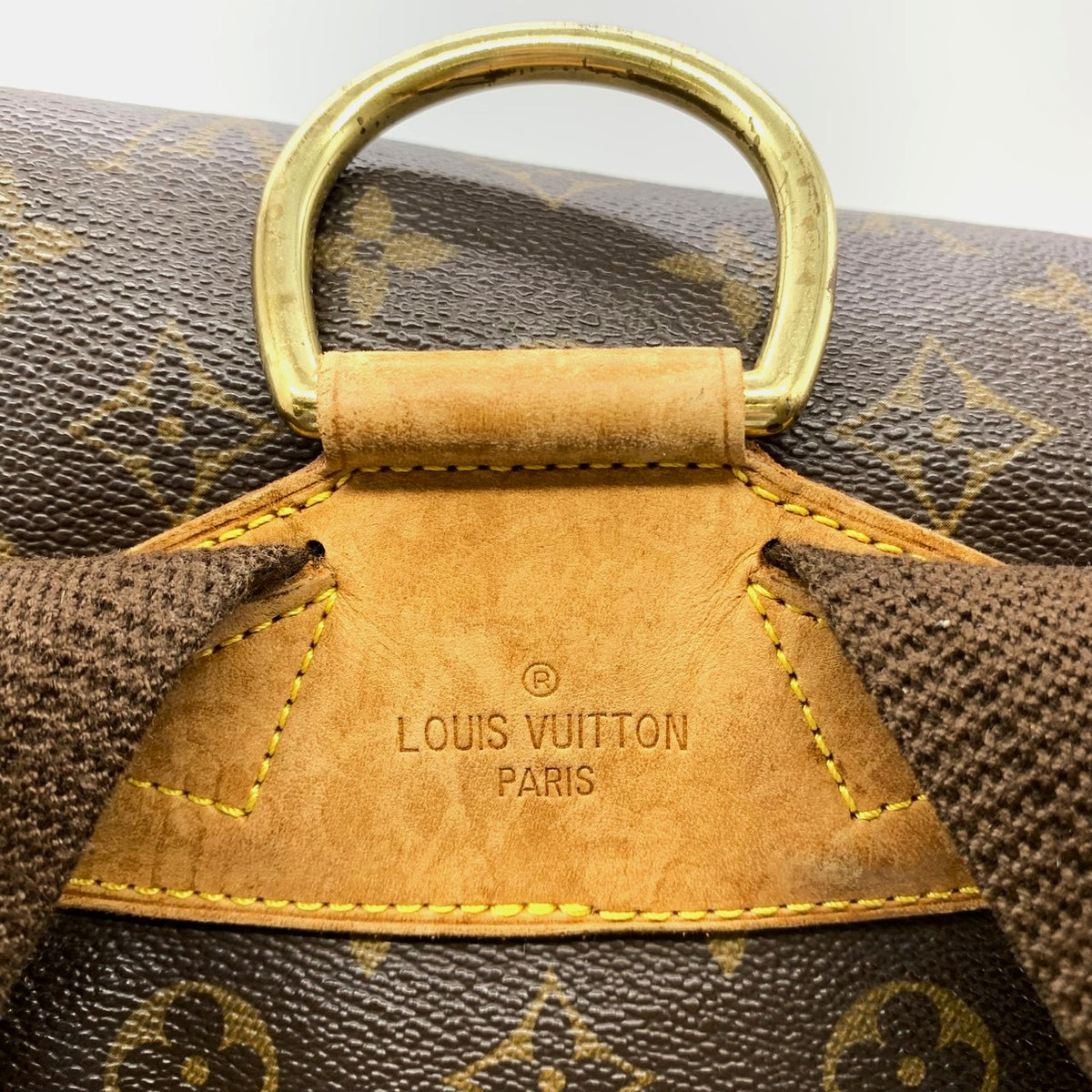 Louis Vuitton M51135 Montsouris GM Backpack/Daypack Monogram Canvas Brown Pre-owned